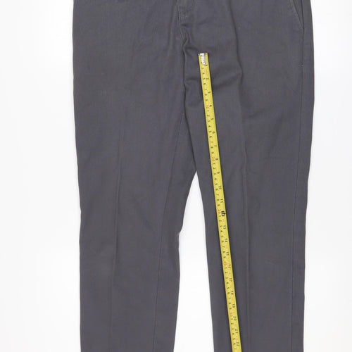 Dickies Men's Grey Slim Fit Work Chino Trousers W30 L30