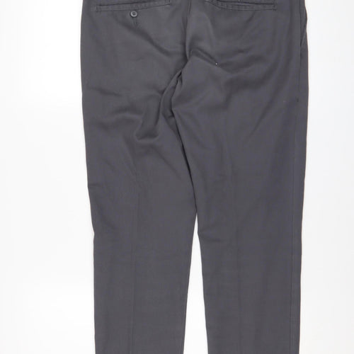 Dickies Men's Grey Slim Fit Work Chino Trousers W30 L30