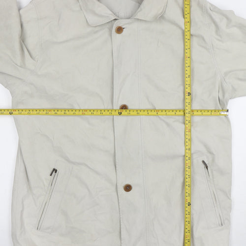 Schnittger Beige Woven Single-Breasted Jacket Size 2XL Unisex