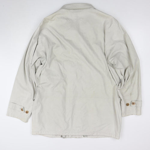 Schnittger Beige Woven Single-Breasted Jacket Size 2XL Unisex