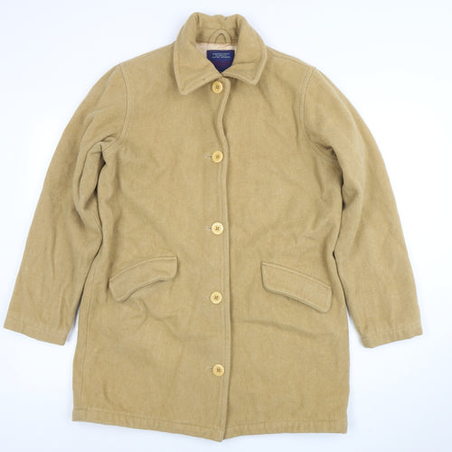 American Eagle Outfitters Women's Beige Wool Mid-Length Coat Size M