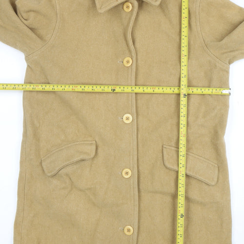 American Eagle Outfitters Women's Beige Wool Mid-Length Coat Size M