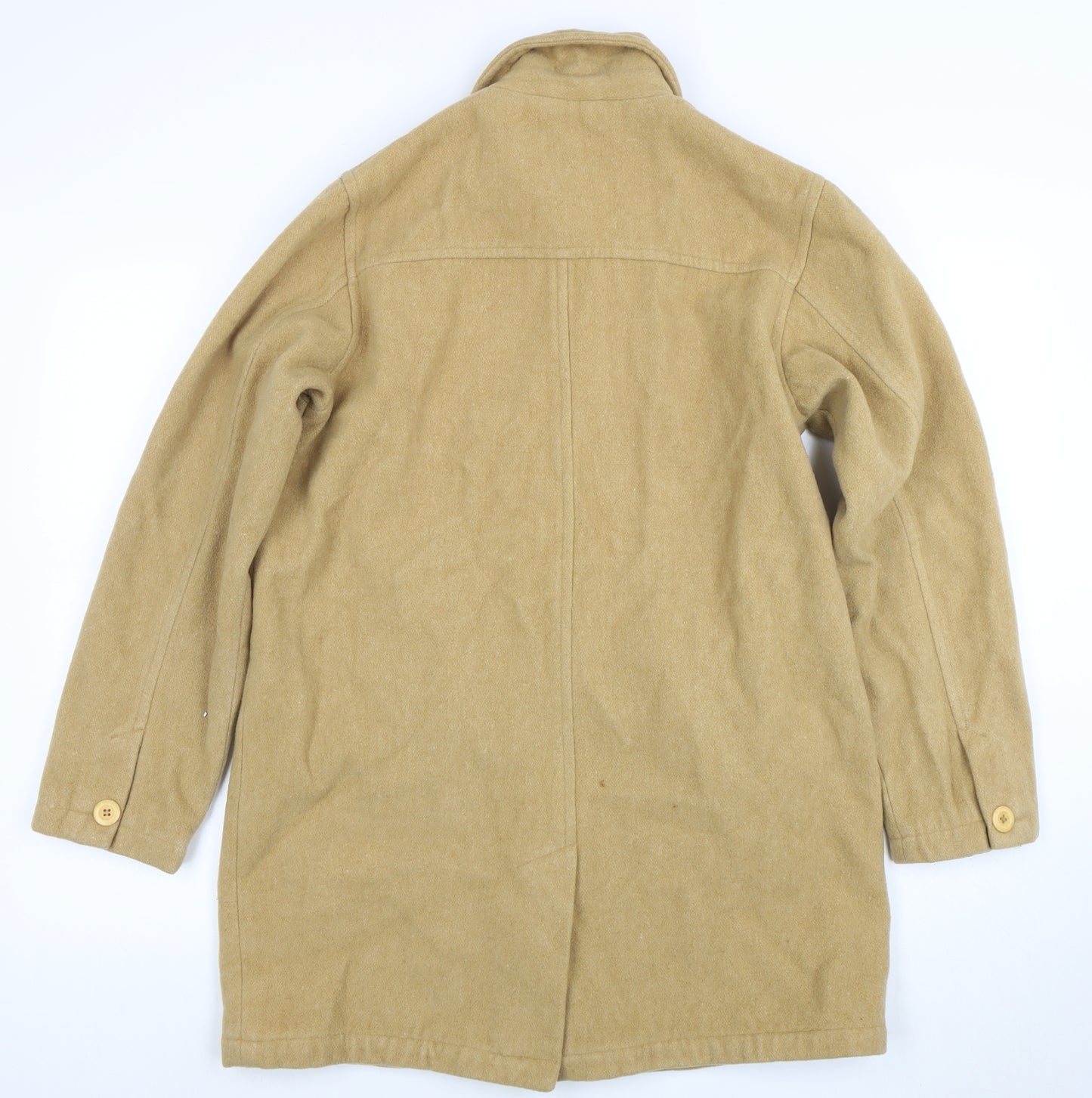 American Eagle Outfitters Women's Beige Wool Mid-Length Coat Size M