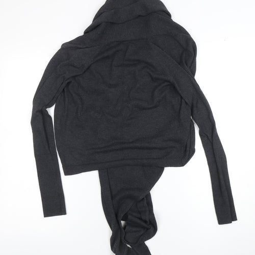 Hybe Women’s Black Wool Blend Wrap Jumper XS Long Sleeve
