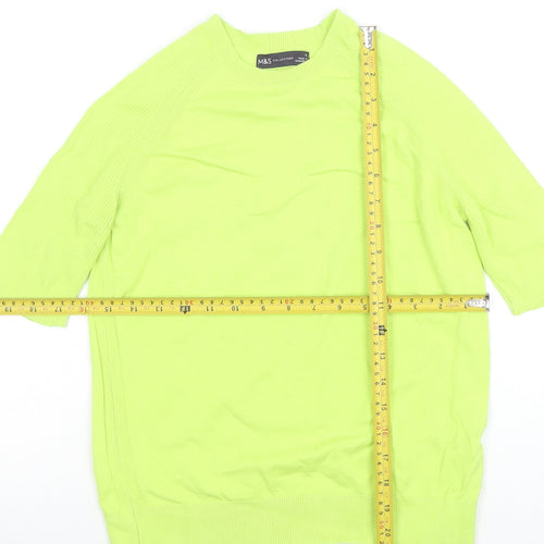 Marks and Spencer Women’s Green Short Sleeve Knit T-Shirt Size S