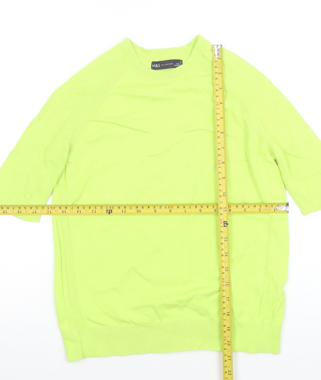 Marks and Spencer Women’s Green Short Sleeve Knit T-Shirt Size S