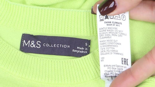 Marks and Spencer Women’s Green Short Sleeve Knit T-Shirt Size S