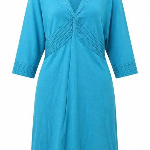 Monsoon Women's Blue Fit & Flare Knee Length Dress Size 14