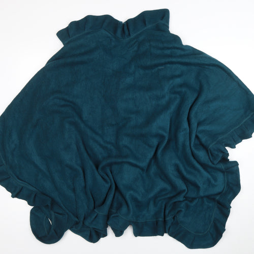Wallis Women’s Green Ruffle Knit Cape One Size Acrylic Jumper