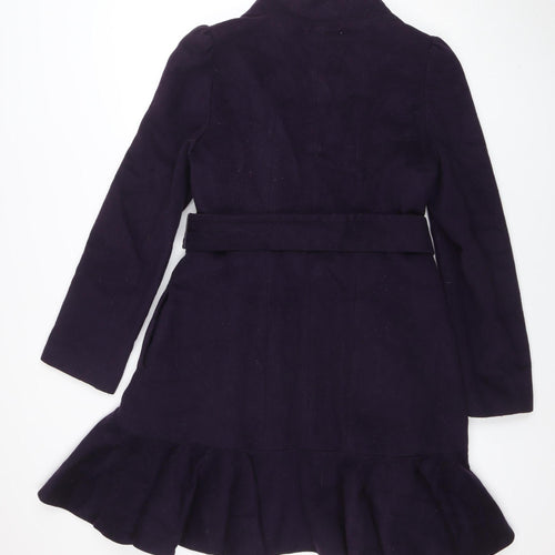 Coast Women's Purple Wool Blend Belted Formal Coat Size 14