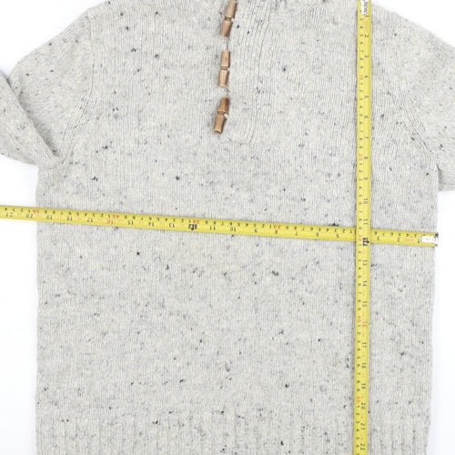 Banana Republic Men's Grey Wool Alpaca High Neck Pullover Jumper M