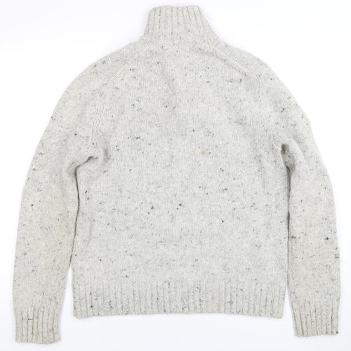 Banana Republic Men's Grey Wool Alpaca High Neck Pullover Jumper M