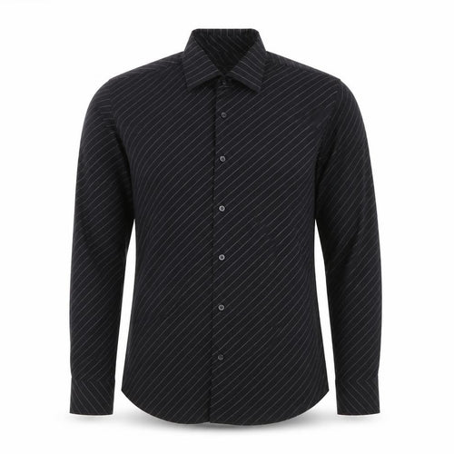 Burton Men's Black Striped Long Sleeve Button-Up Shirt Size S