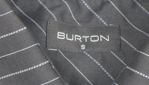 Burton Men's Black Striped Long Sleeve Button-Up Shirt Size S