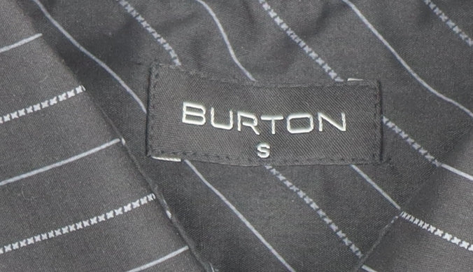 Burton Men's Black Striped Long Sleeve Button-Up Shirt Size S
