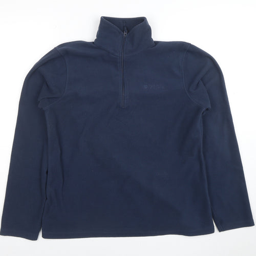 Mountain Warehouse Women's Navy Fleece Pullover 1/2 Zip Size 12