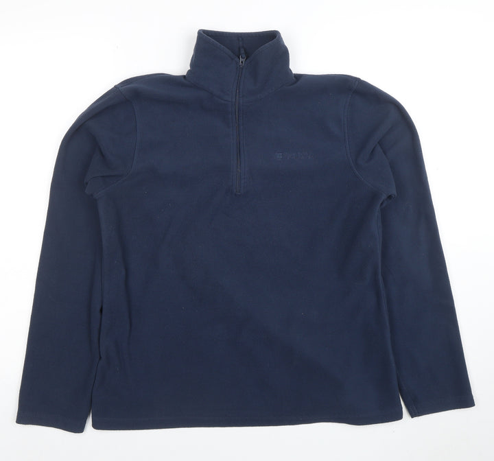 Mountain Warehouse Women's Navy Fleece Pullover 1/2 Zip Size 12