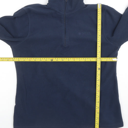 Mountain Warehouse Women's Navy Fleece Pullover 1/2 Zip Size 12