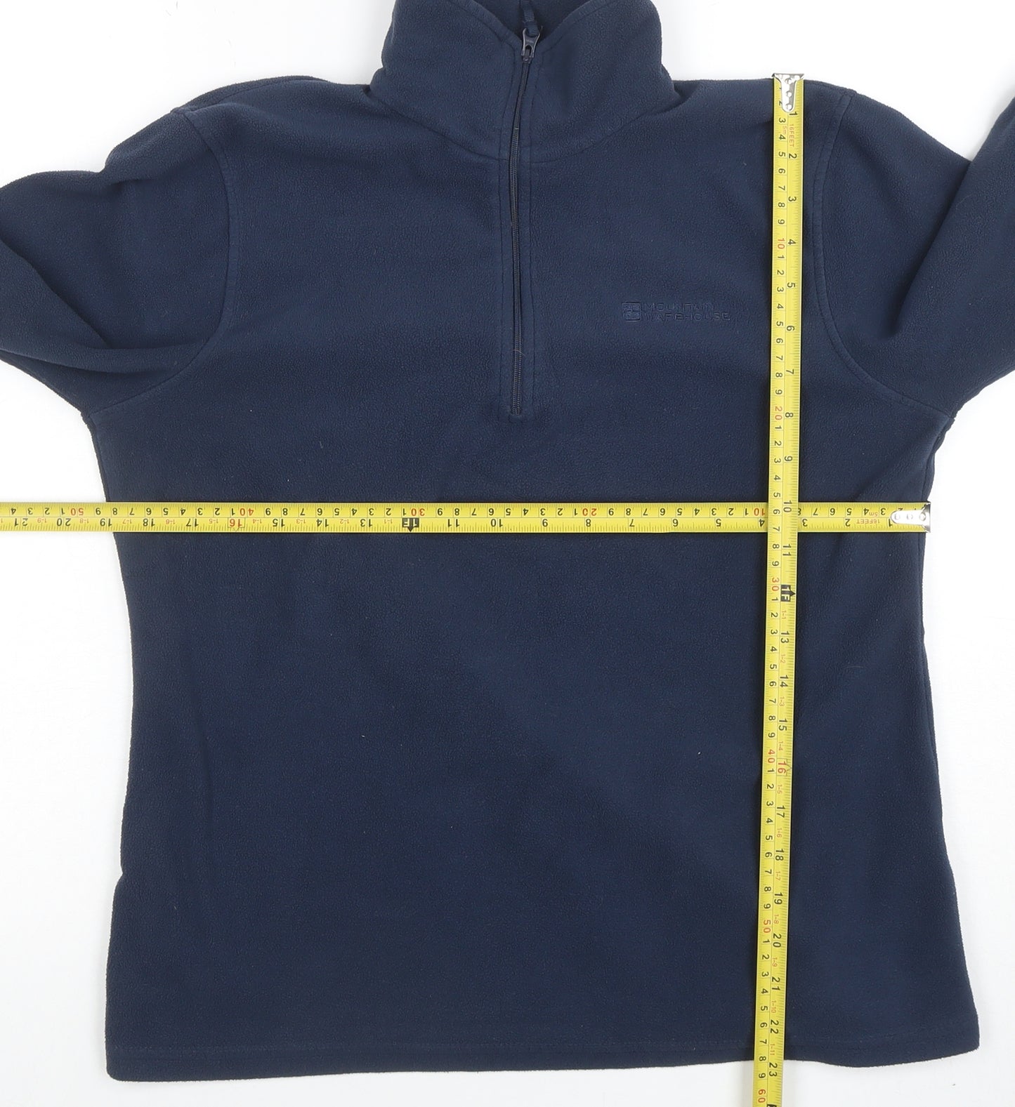 Mountain Warehouse Women's Navy Fleece Pullover 1/2 Zip Size 12