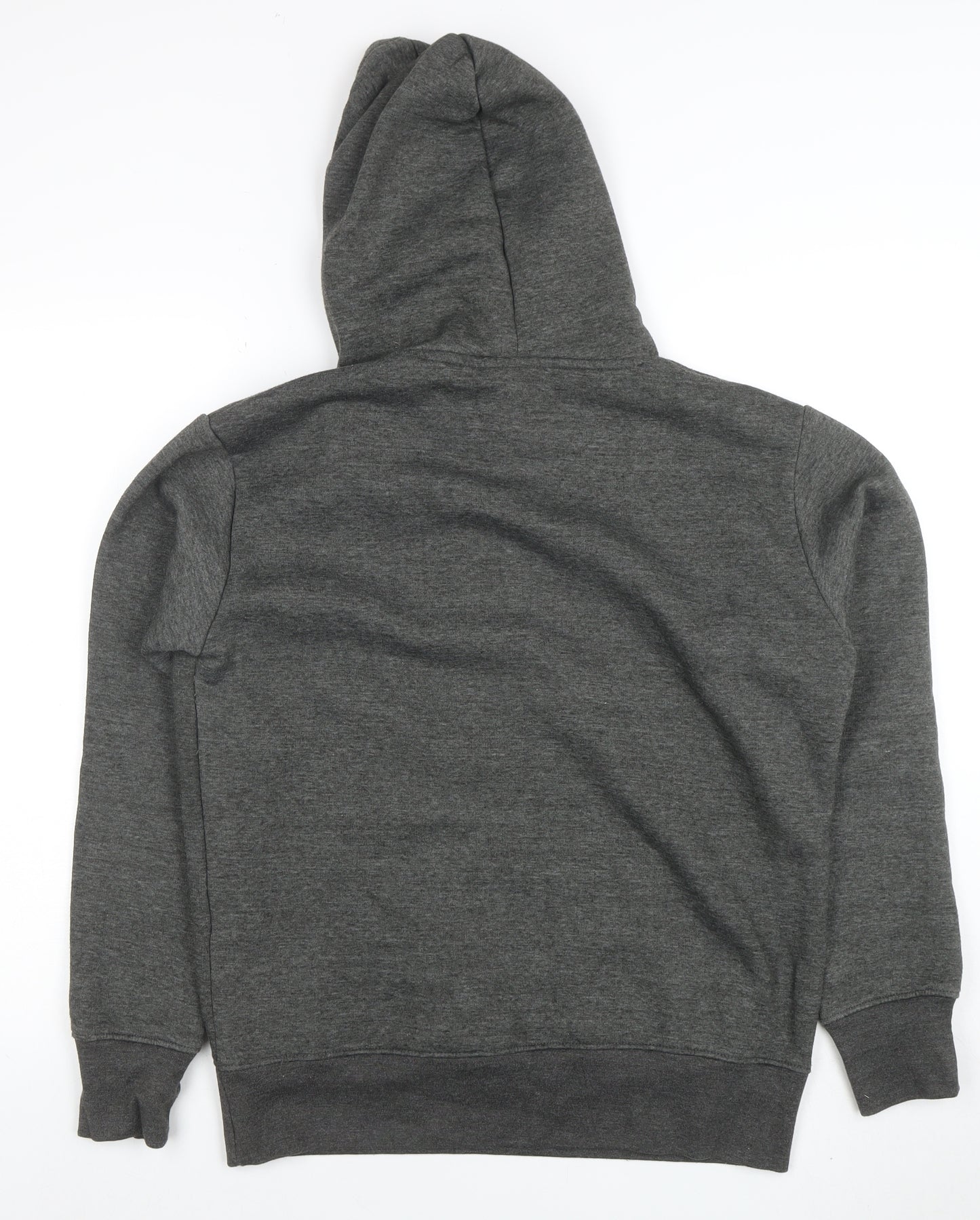 Bench Men’s Grey Pullover Hoodie L Regular Fit Logo Sweatshirt