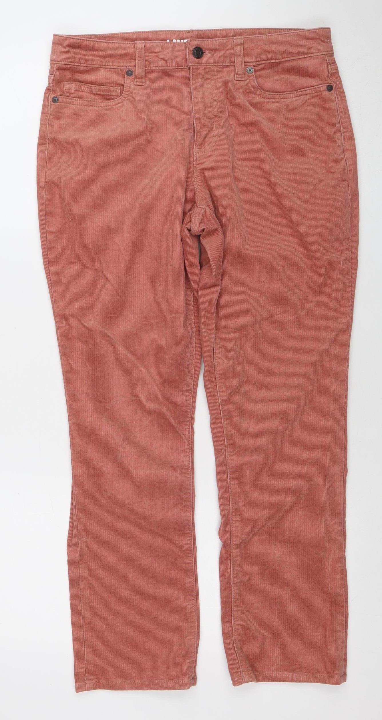 Lands' End Women’s Brown Corduroy Chino Trousers Size 12