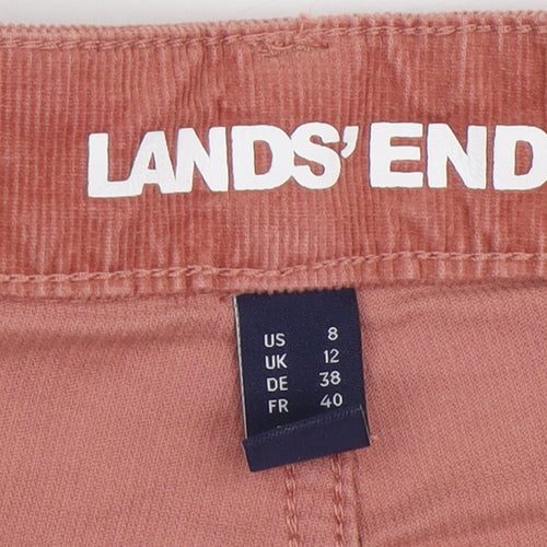 Lands' End Women’s Brown Corduroy Chino Trousers Size 12