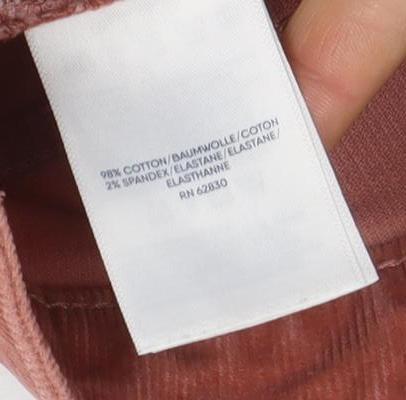 Lands' End Women’s Brown Corduroy Chino Trousers Size 12