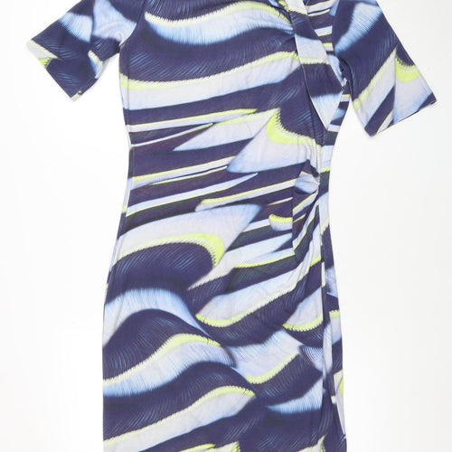 Escada Women’s Multicoloured Size 12 Bodycon Knee Dress