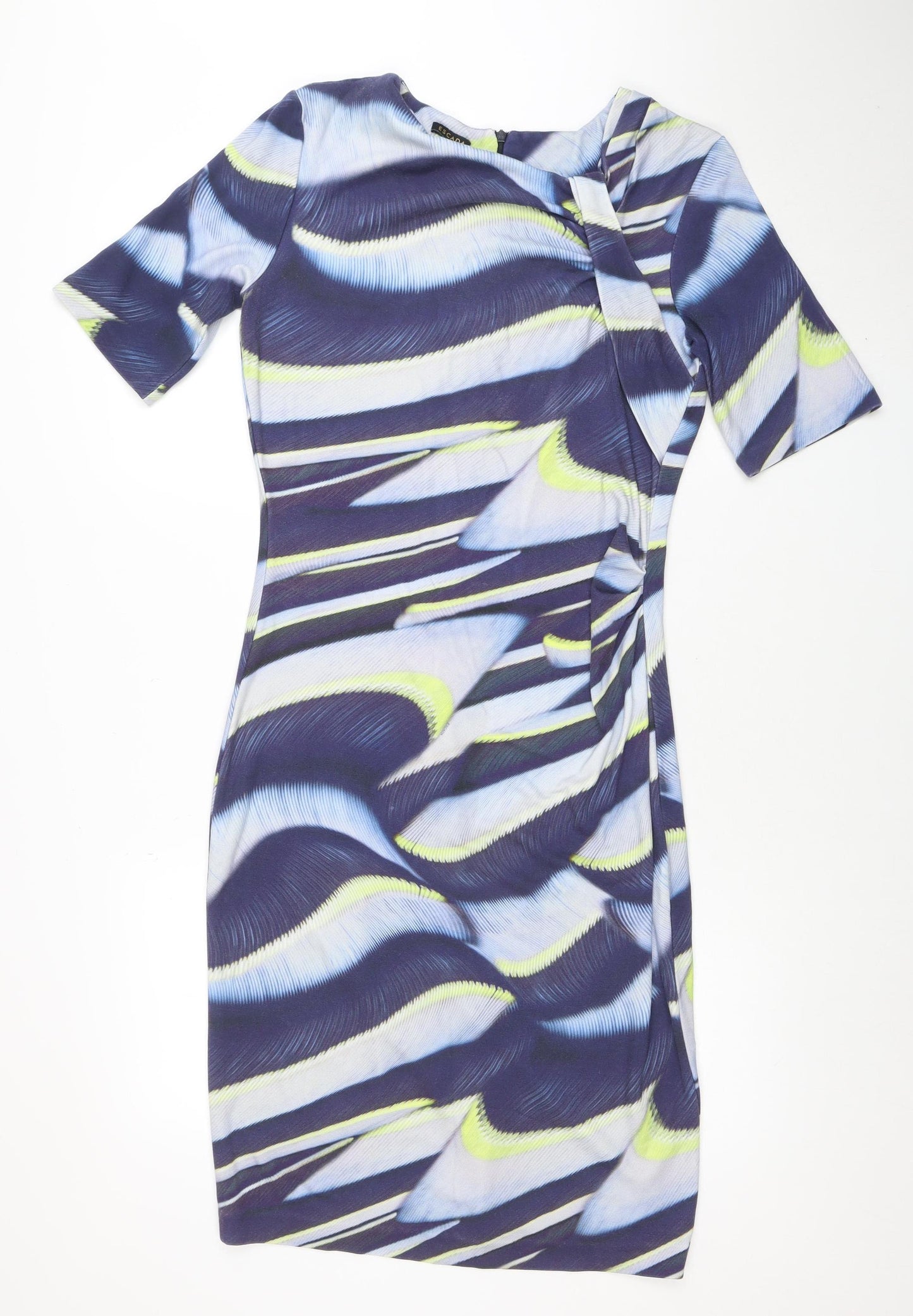 Escada Women’s Multicoloured Size 12 Bodycon Knee Dress