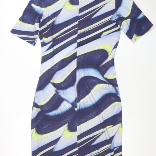 Escada Women’s Multicoloured Size 12 Bodycon Knee Dress