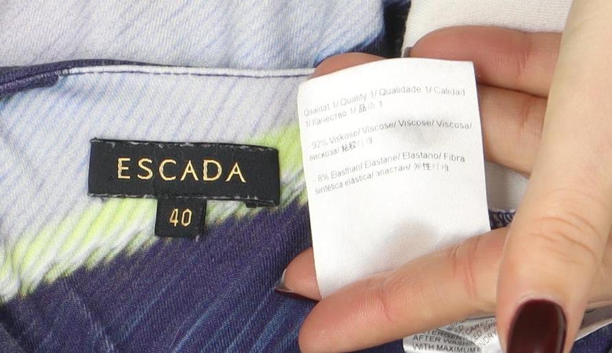 Escada Women’s Multicoloured Size 12 Bodycon Knee Dress
