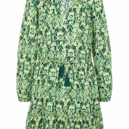 Marks and Spencer Womens Green Print Wrap Belted Dress Size 12