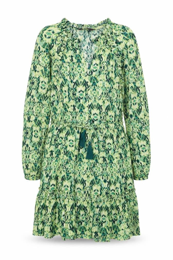 Marks and Spencer Womens Green Print Wrap Belted Dress Size 12