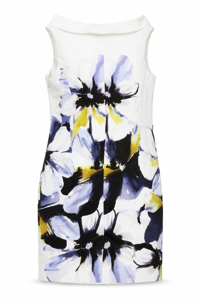 Minuet Petite Women's Multicoloured Floral Sheath Dress Size 18