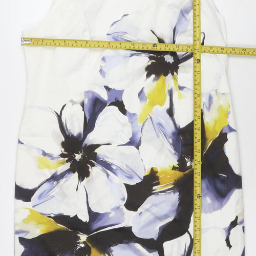 Minuet Petite Women's Multicoloured Floral Sheath Dress Size 18