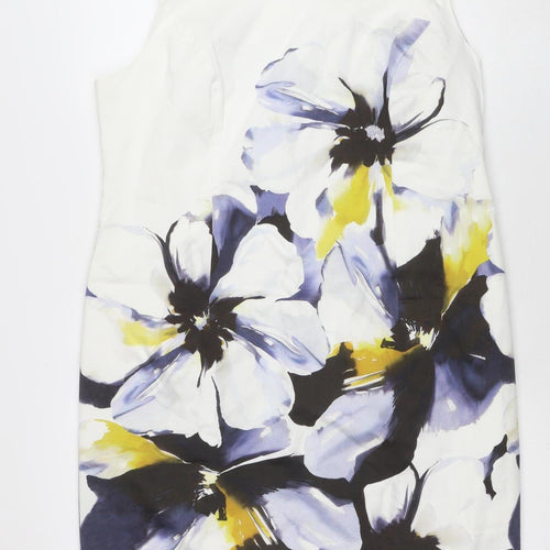 Minuet Petite Women's Multicoloured Floral Sheath Dress Size 18