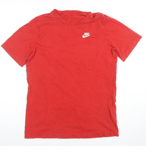 Nike Boys Red XL Short Sleeve Cotton Sports T-Shirt