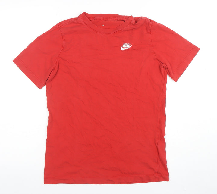 Nike Boys Red XL Short Sleeve Cotton Sports T-Shirt