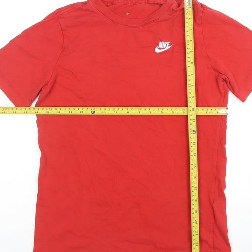 Nike Boys Red XL Short Sleeve Cotton Sports T-Shirt