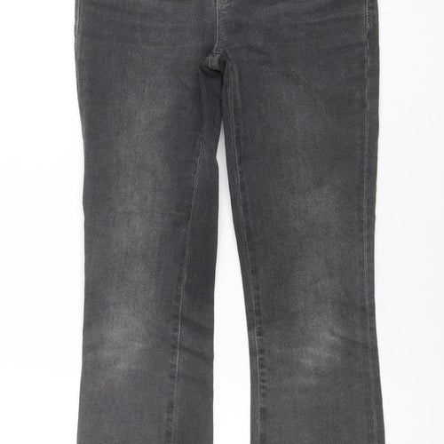Free People Women’s Grey Stretch Straight Jeans W26 Mid Rise