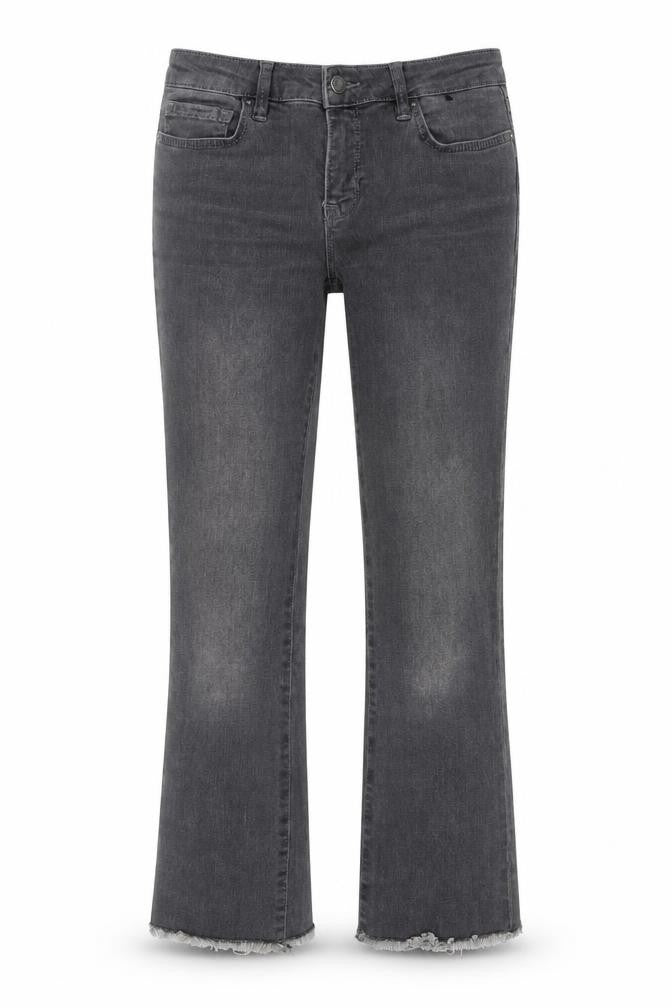 Free People Women’s Grey Stretch Straight Jeans W26 Mid Rise
