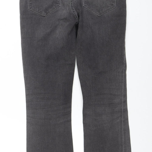 Free People Women’s Grey Stretch Straight Jeans W26 Mid Rise