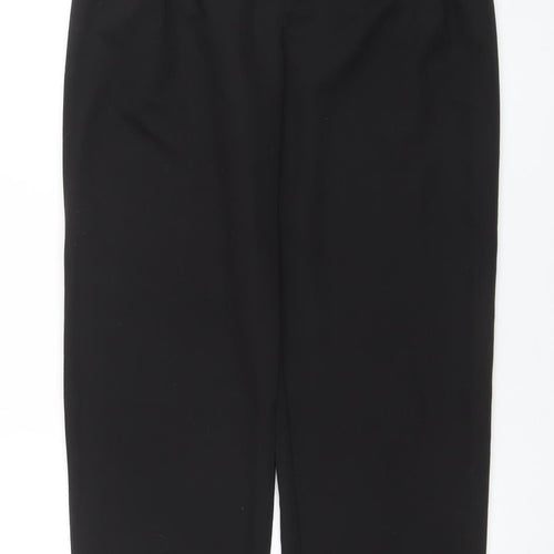 MNG Women's Black Regular Fit Pleated Work Trousers Size 10