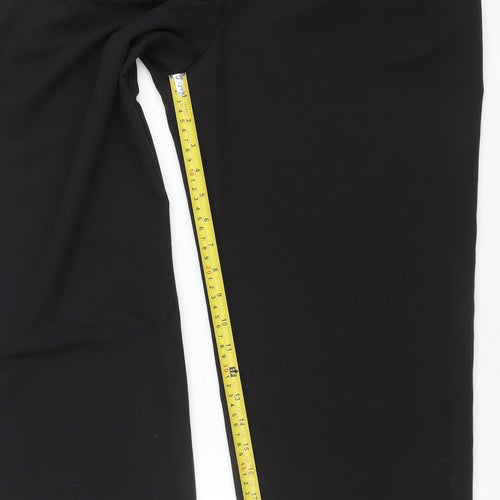 MNG Women's Black Regular Fit Pleated Work Trousers Size 10
