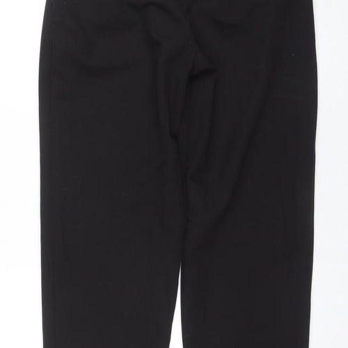 MNG Women's Black Regular Fit Pleated Work Trousers Size 10