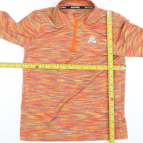 Montirex Boys Multicoloured 1/4 Zip Active Sports Top 6-7 Years