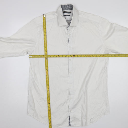Marks and Spencer Autograph Men's White Tailored Fit Cotton Shirt 16.5in 42