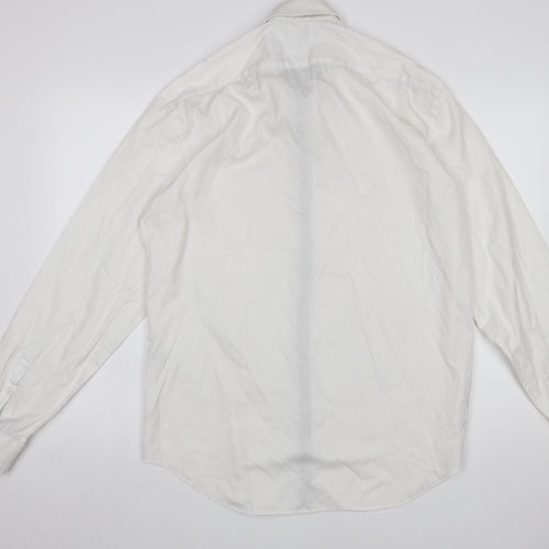 Marks and Spencer Autograph Men's White Tailored Fit Cotton Shirt 16.5in 42