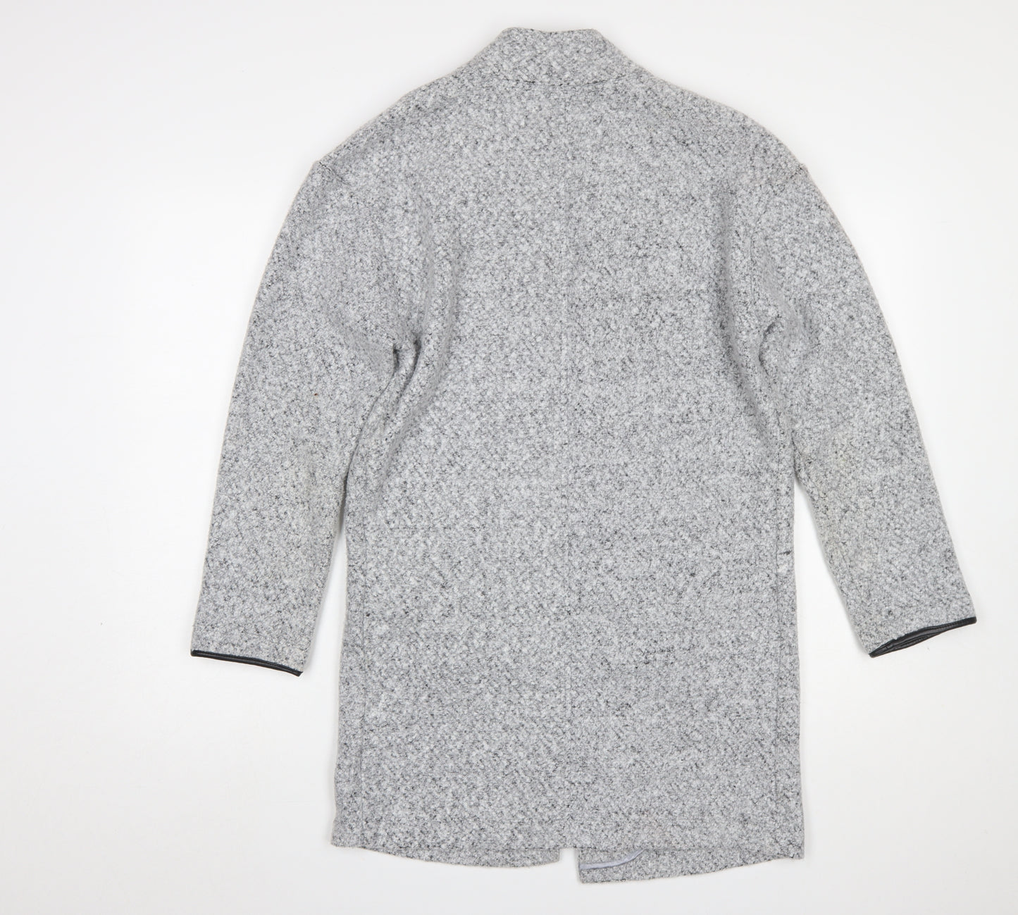 Marks and Spencer Women Grey Marl Long Sleeve Open Cardigan UK 10