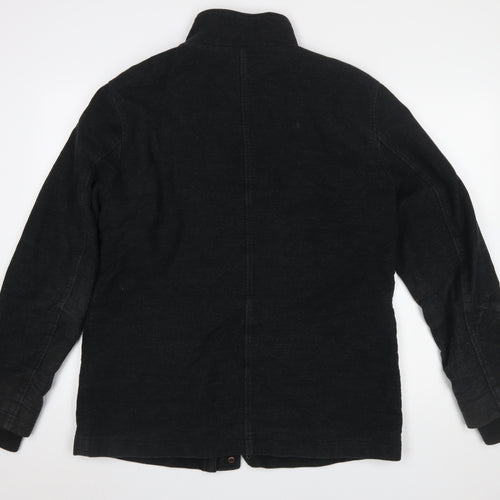 Marks and Spencer Men's Black L Military Jacket Cotton Blend